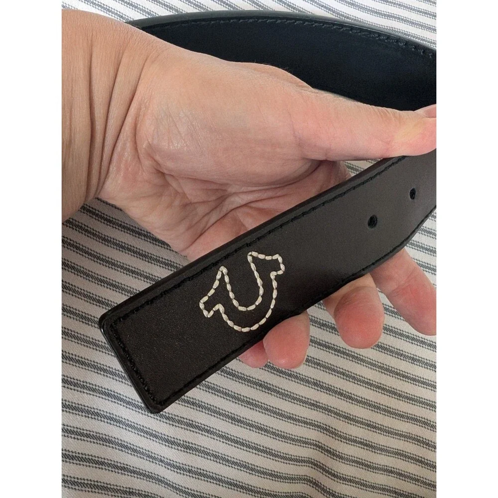 True Religion Belt Black Brown Reversible 32